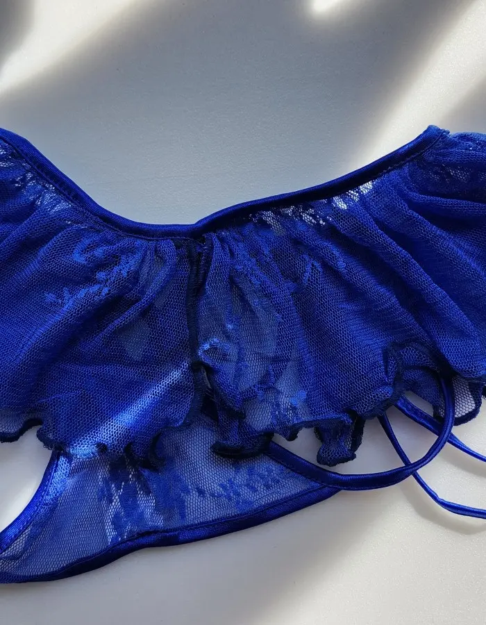 Take It Off - Lace G String Panty and Ruffle Skirt