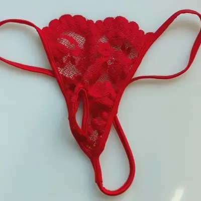 Taking A Shot - Crotchless G String Panty