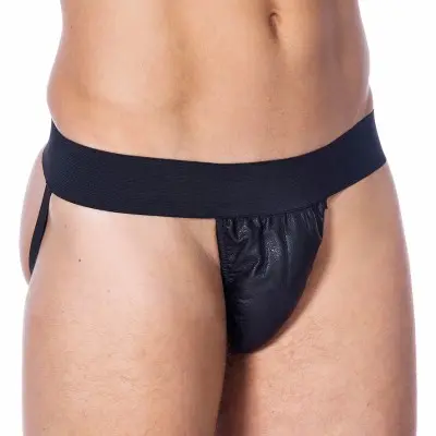 The First Shoot - Leather Backless Underwear