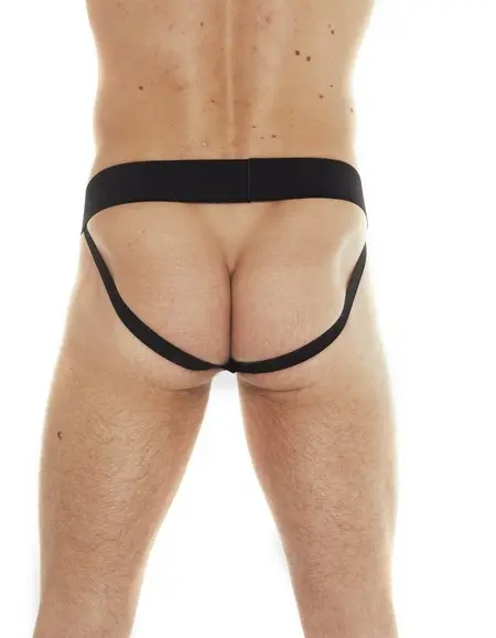 The First Shoot - Leather Backless Underwear