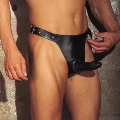 The Master Class - Leather Briefs with Penis Sheath
