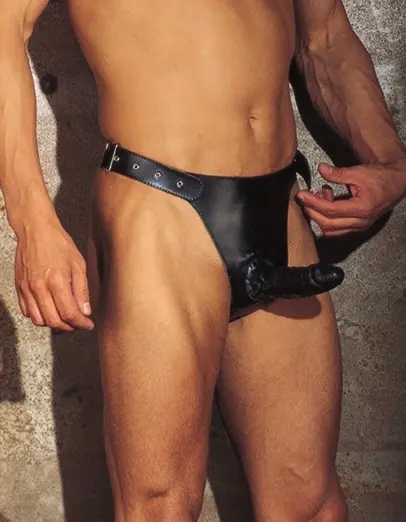 The Master Class - Leather Briefs with Penis Sheath