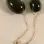 The Plum in the Vase - Gold Chain With Insertable Black Ovoid and Satin Tassel