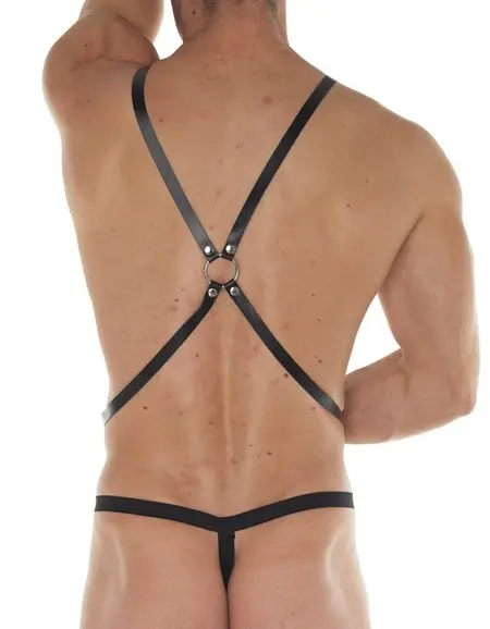 The Plume - Leather String Body Harness with Buckle Straps