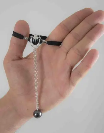 The Sacred Scarab - Sterling Silver Plate Penis Chain Penis Jewelry