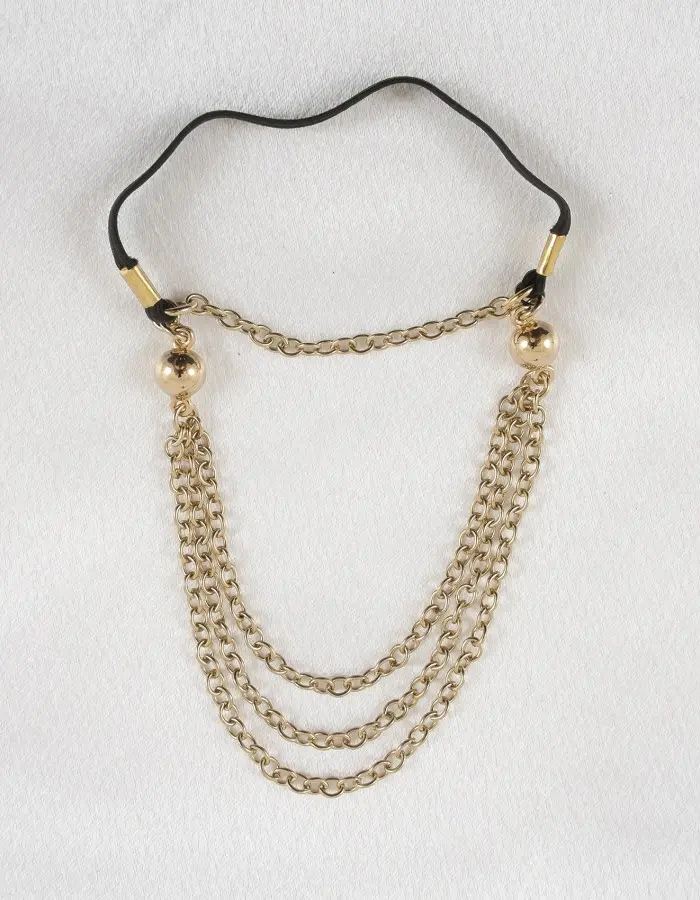 The Sheik - Penis Jewelry With Draped Gold Testicle Chains