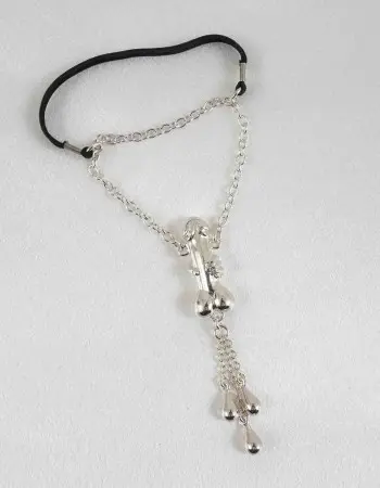 Trying Not to Love You - Penis Bracelet with Silver Penis Charm