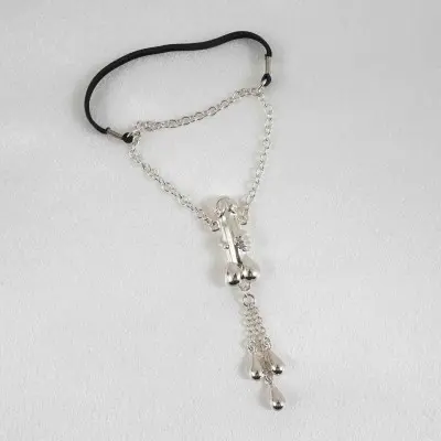 Trying Not to Love You - Penis Bracelet with Silver Penis Charm