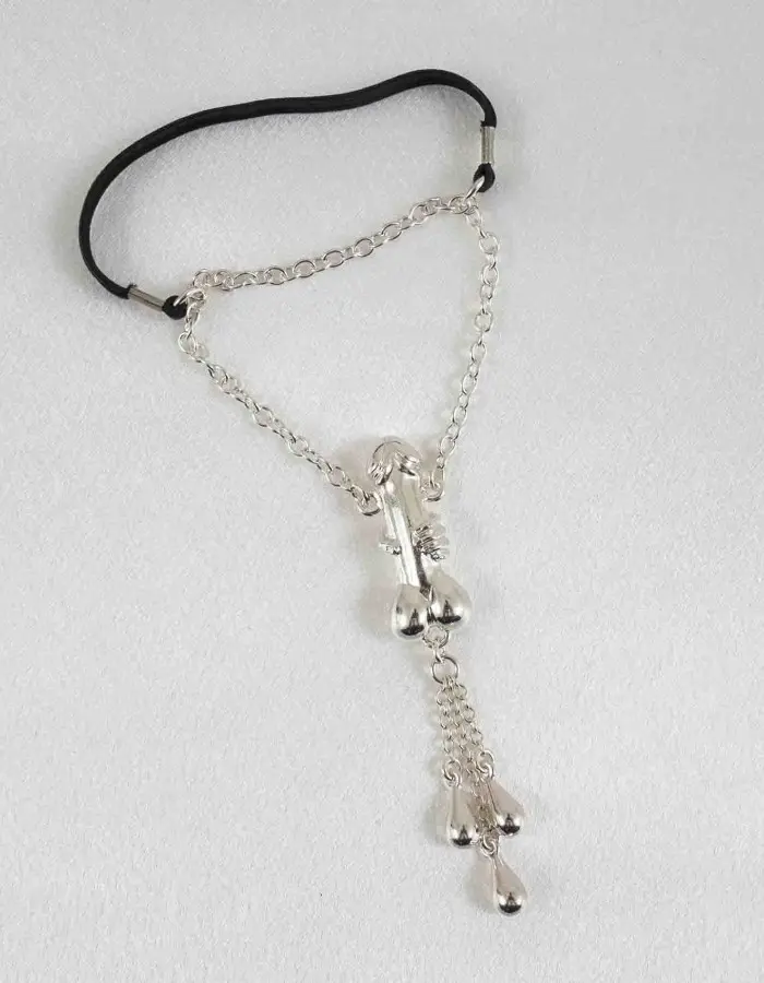 Trying Not to Love You - Penis Bracelet with Silver Penis Charm