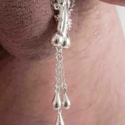 Trying Not to Love You - Penis Bracelet with Silver Penis Charm