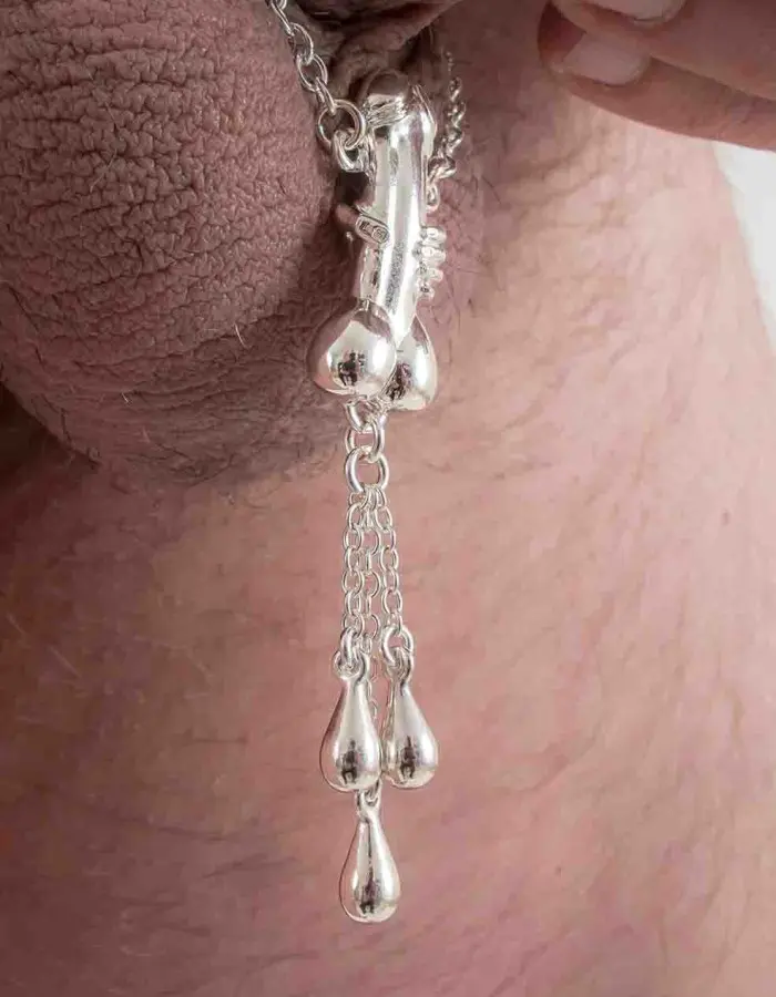 Trying Not to Love You - Penis Bracelet with Silver Penis Charm