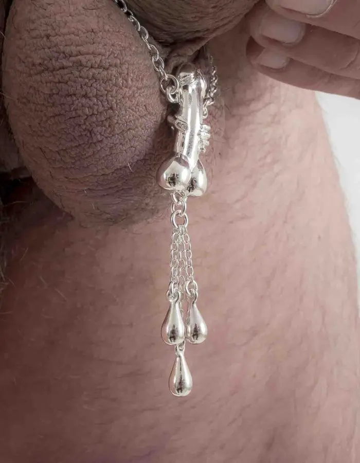 Trying Not to Love You - Penis Bracelet with Silver Penis Charm