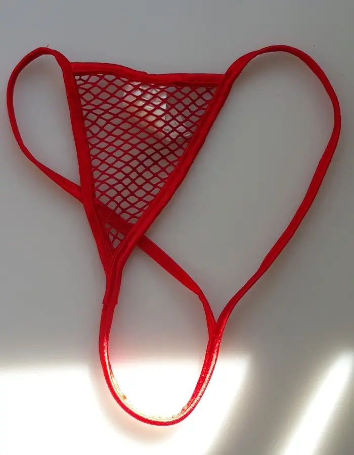 Ultra Micro Plunge Fishnet G-String
