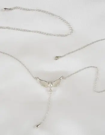 Unfaithfully Yours - - Silver Waist Chain with Dove Pendant