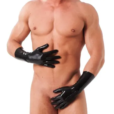 Unisex Short Latex Gloves