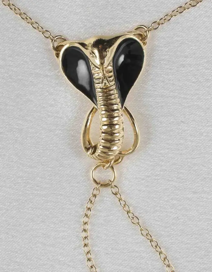 Uraeus - Gold Vagina Jewelry with Cobra Charm