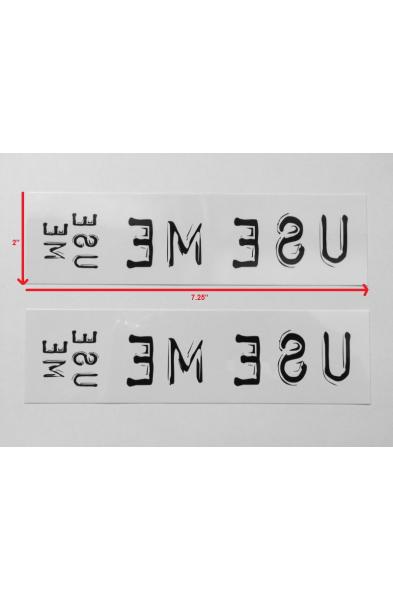 Use Me! Temporary Tattoo for Women & Men Pack of Four