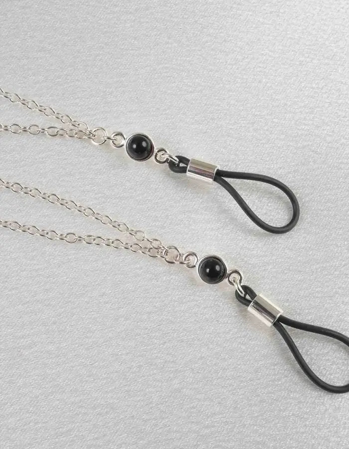 Uto - Silver Breast and Nipple Necklace with Cobra Charm