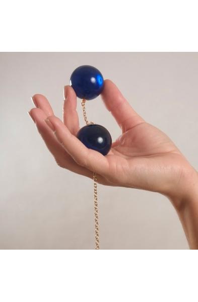 Uzume - Insertable Double Geisha Balls with Gold Loop