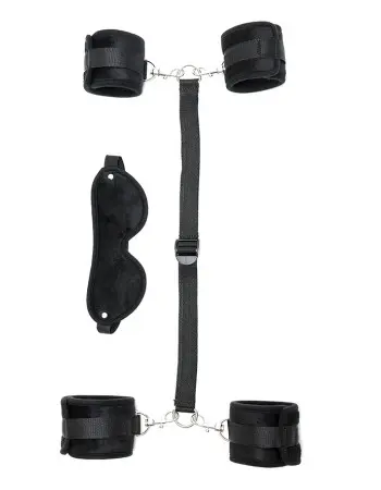 Velcro Bondage Gear With Cuffs and Mask - 10 PC