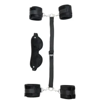 Velcro Bondage Gear With Cuffs and Mask - 10 PC