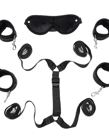 Velcro Cuffs Set with Straps and Mask - 5 PCS