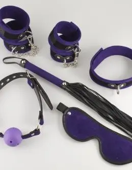 Velcro Soft Bondage Set - 6 PC Royal Purple