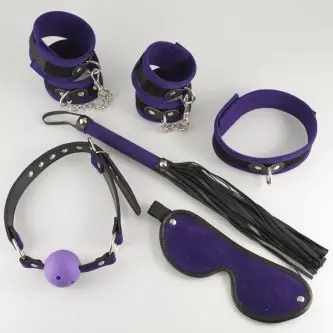 Velcro Soft Bondage Set - 6 PC Royal Purple