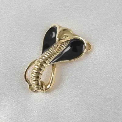 Wadjet - Gold Breast and Nipple Necklace with Cobra Charm