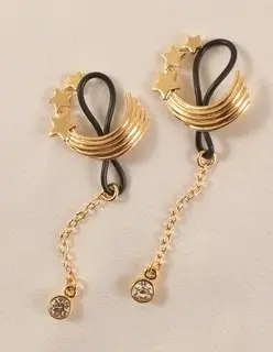 Wang Xianyuan - Gold Shooting Stars Non-Piercing Nipple Rings