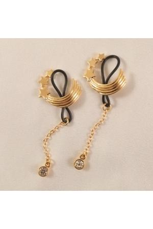 Wang Xianyuan - Gold Shooting Stars Non-Piercing Nipple Rings