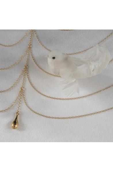 Where Have You Been? Women's Draping Gold Chains Breast Chain with Pendant