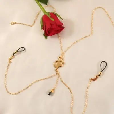 Where Life Begins - Gold Neck Chain & Nipple Rings