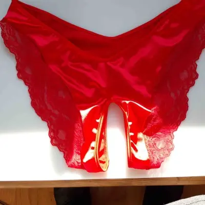 Why Not Love? - Satin Crotchless Backless Panty
