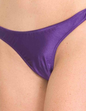 Warum nicht? - Satin-Slip mit offenem Schritt und Rücken