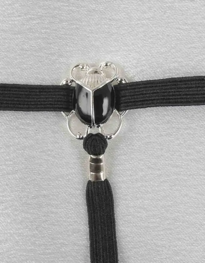 Winged Aset - Silver Vaginal Jewelry with Egyptian Goddess Charm