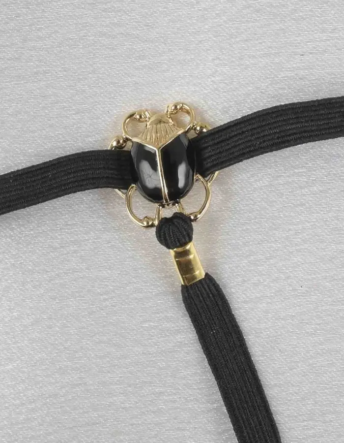 Winged Isis - Gold Vaginal Jewelry with Egyptian Goddess Charm