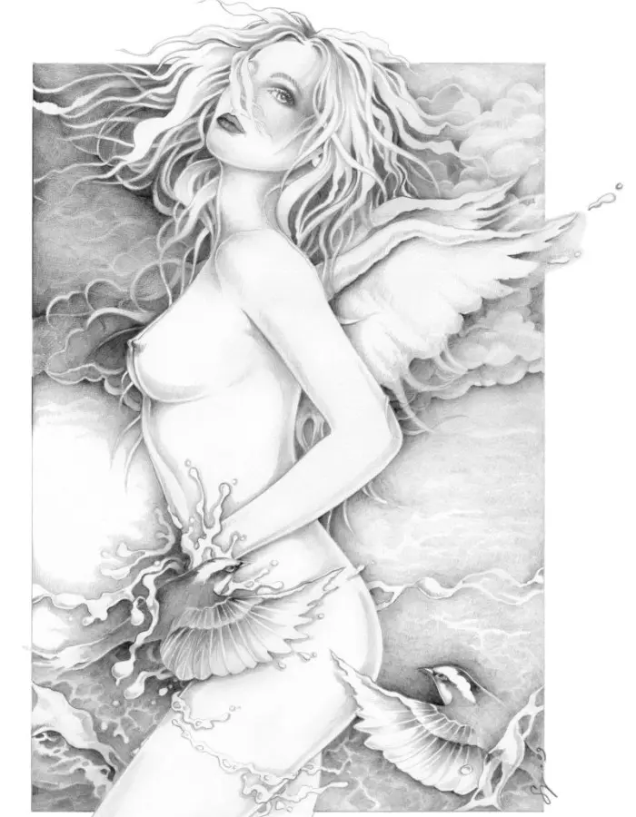 Wings of Day Lithograph 30x40 cm