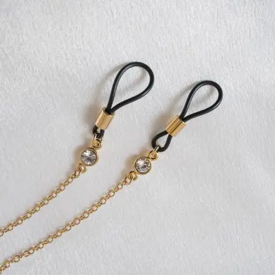 Witches' Brew - Gold and Silver Necklace and Nipple Jewelry With Cat and Moon Charms