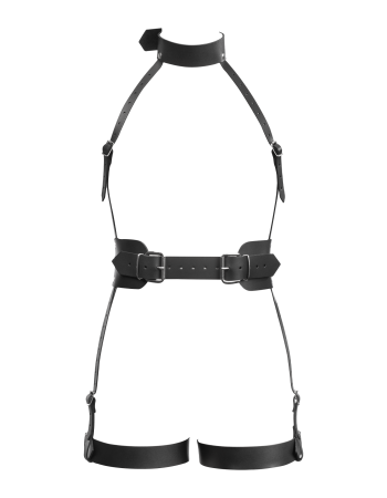 Damen Ganzkörper Bondage Harness aus Leder