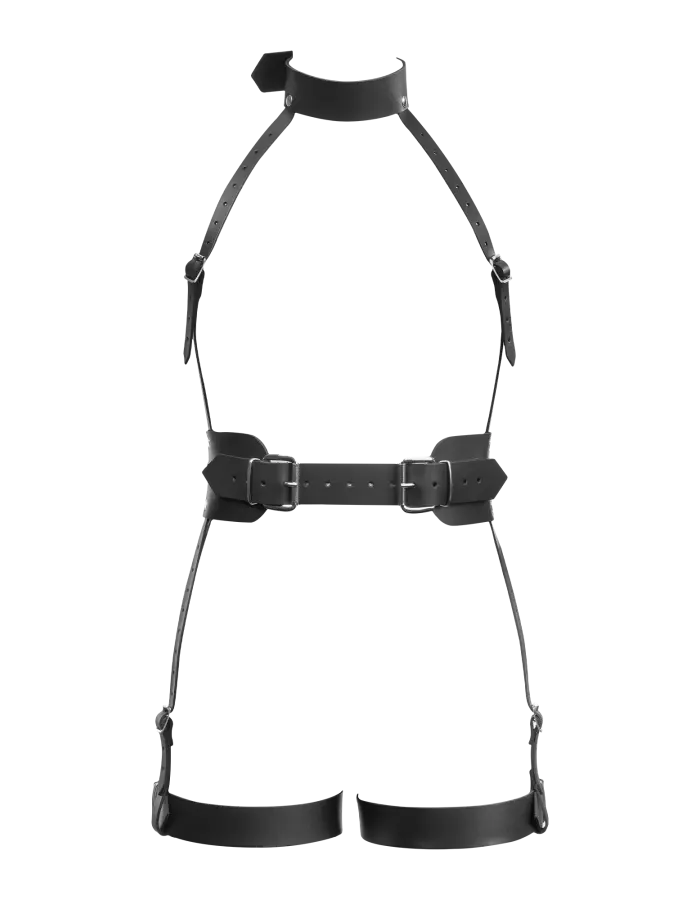 Women's Full Body Leather Bondage Harness