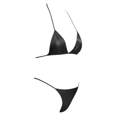 Women's Leather Bikini Set