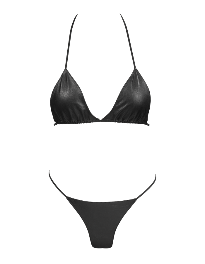 Ensemble Bikini en Cuir pour Femme