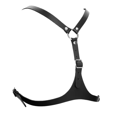 Women's Leather Open Chest Harness