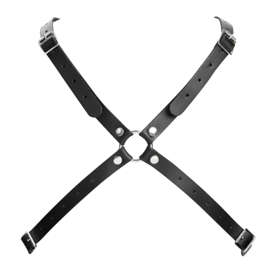 Women's Leather Open Chest Harness