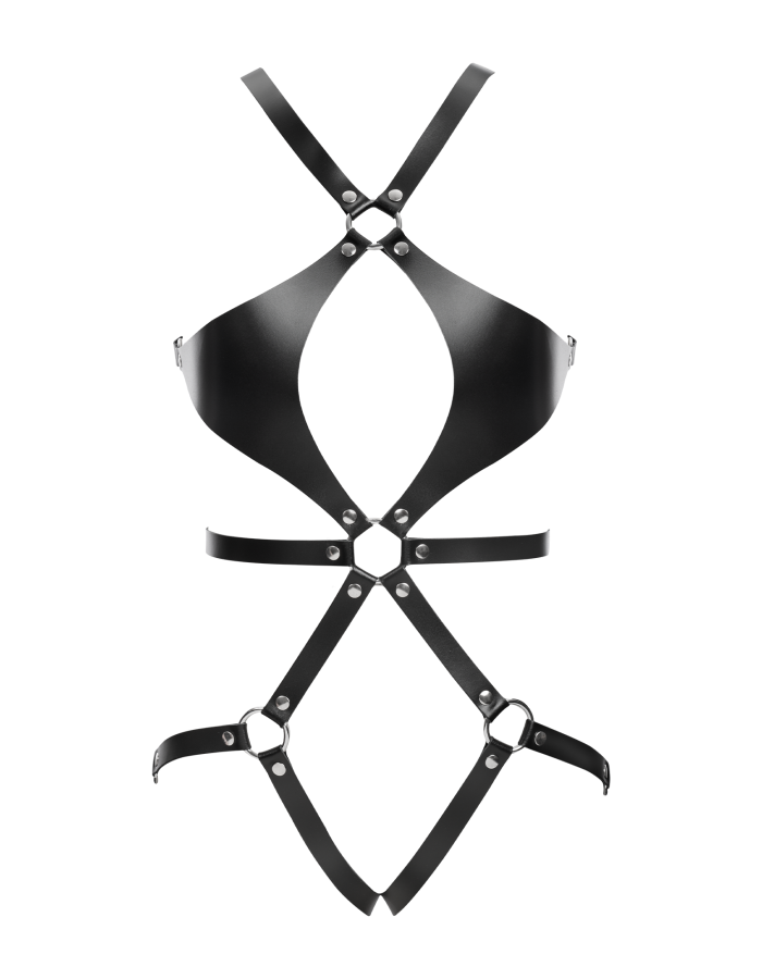 Damen Leder Body Harness