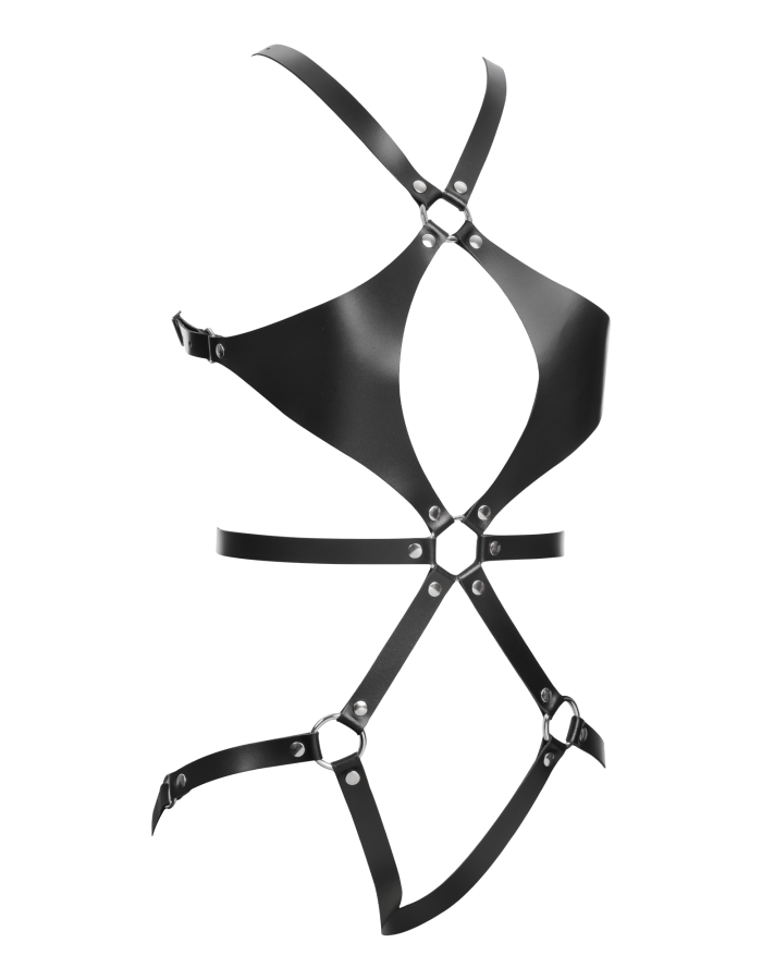 Damen Leder Body Harness