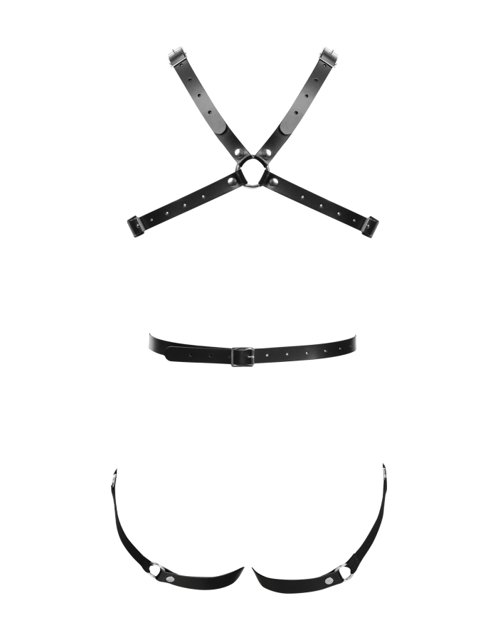 Damen Leder Body Harness
