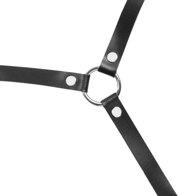 Women's Open Cup Leather Body Harness