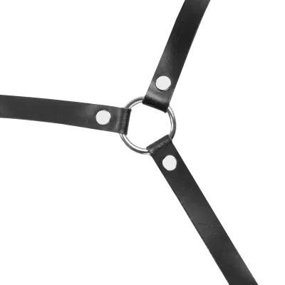 Women's Open Cup Leather Body Harness
